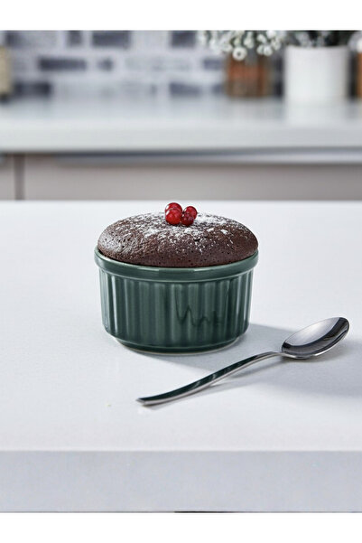 AiroBazar 3-Piece Soufflé Dish, Heat-Resistant Porcelain Dessert Bowl