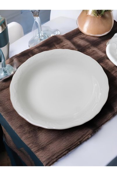 Miraçer Miraflor Porcelain 19 cm Deep Dinner Plate 6 Pieces