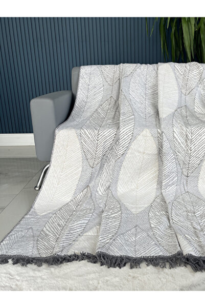 Bella Home Aksu Double-Sided Cotton Blanket - 180X220 cm - Breathable & Soft ...