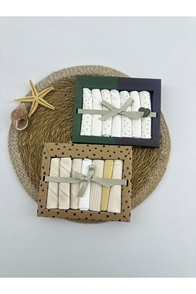 Desenli Penye Bebek Ağız Mendili 7'li (2 Paket) 2025