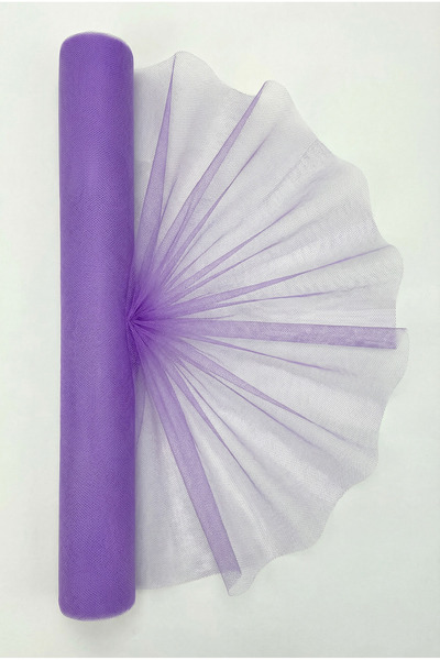 ZEYMERADE 27 de metri de tul grecesc iranian liliac, pachet de mireasă pentru...