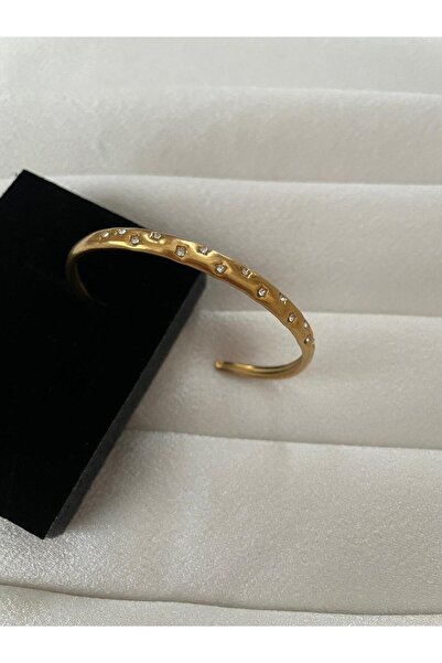 gunessaccessories Çelik Vintage Yıldızlı Açık Kelepçe