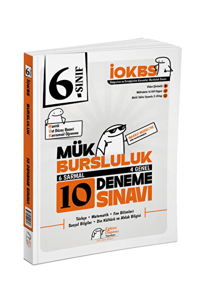 Eğitim Deposu Yayınları-Çok Çözen Kazanır 6. Sınıf İOKBS MÜK-Bursluluk 10 Den...