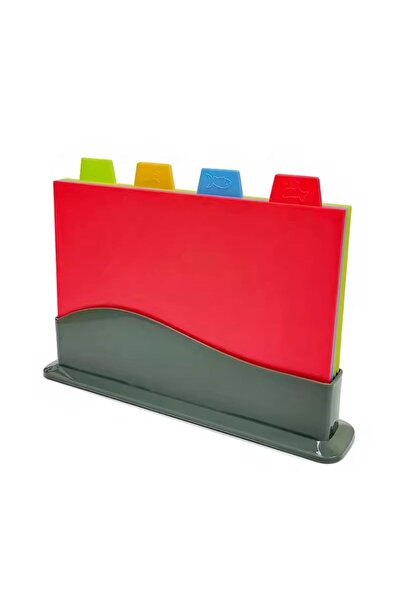 Zimtal 4 pcs Chopping Board Set BPA Free Plastic Cutting Boards for Kitchen C...