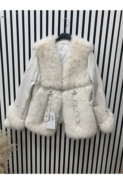 caddegiyimpendik İtalyan kürk detaylı mont