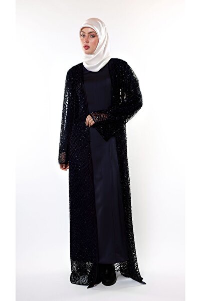 HARİKA WEAR Hand Embroidered Abaya with Crystals
