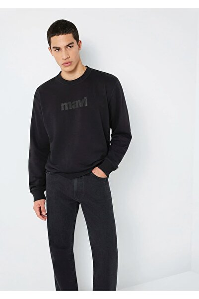 Mavi Чорна чоловіча кофта з велосипедним коміром