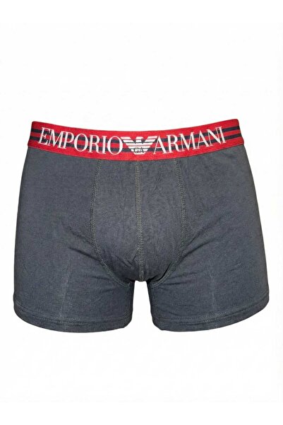 Emporio Armani Men's Boxers, Set of 3, 95% Cotton, Grey, Navy, Black
