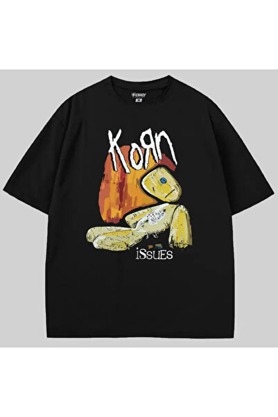 Crazy تي شيرت كورن إيسز قصة فضفاضة