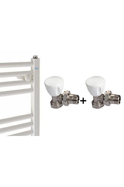 Eca E.C.A 50x70 cm BEYAZ HAVLUPAN +2 ADET KÖŞE RADYATÖR VANASI