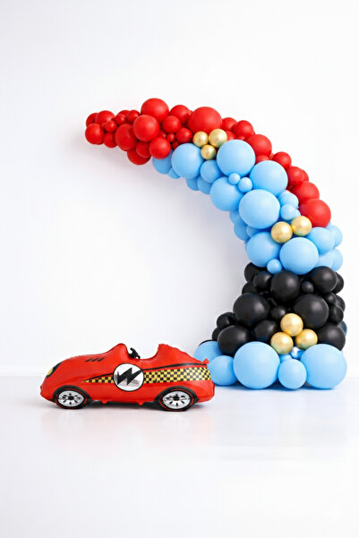 party mix Car Themed Balloon Set 65 Pieces |   Balloon Chain |   Balloon with...