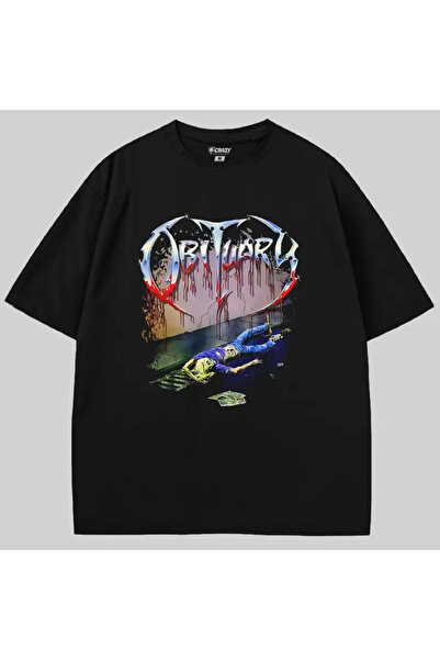 Crazy Некролог Бавно гнием Оверсайз тениска