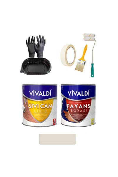 Vivaldi Fayans Boyası Seti Sıvı Cam Ve Uygulama Seti Mutfak,Mermer,Banyo,Tezg...