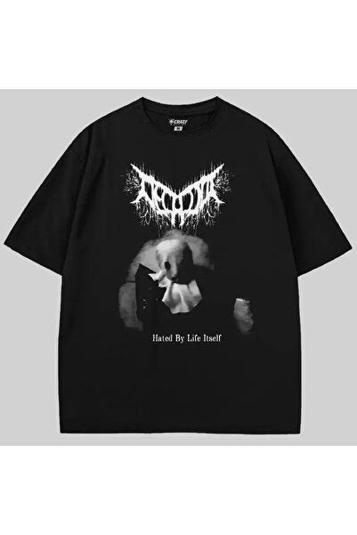 Crazy Tricou Decalius Hated By Life It Self supradimensionat