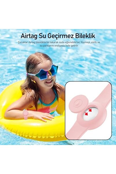 STOREMAX Buff TagSafe Çocuk Bileklik Silikon AirTag Uyumlu Kılıf Saat Hafif S...