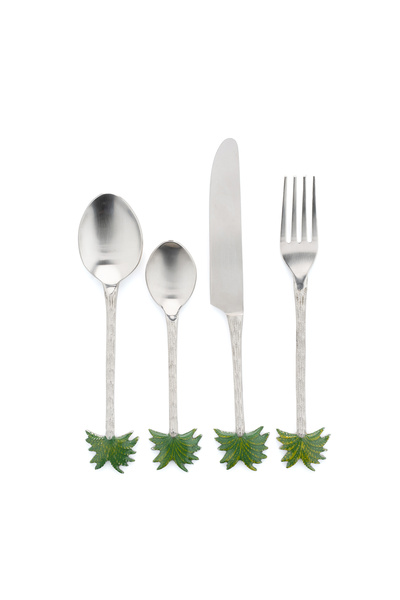 Blends Stainless Steel Flatware Set of 4 with Palm Handle