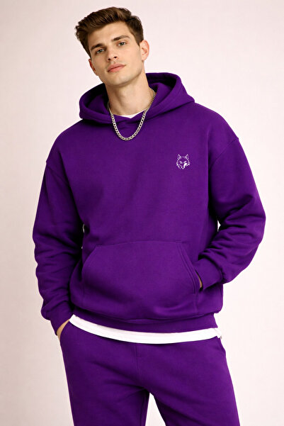 DEEPSENSE Hanorac de iarnă pentru bărbați supradimensionat tricou guler ridic...