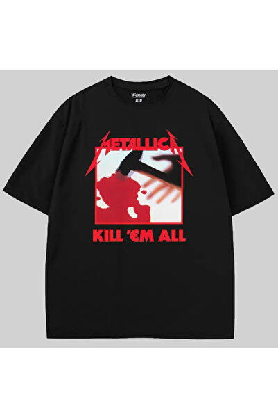 Crazy Copertă album Metallica Kill Em All supradimensionat Tricou