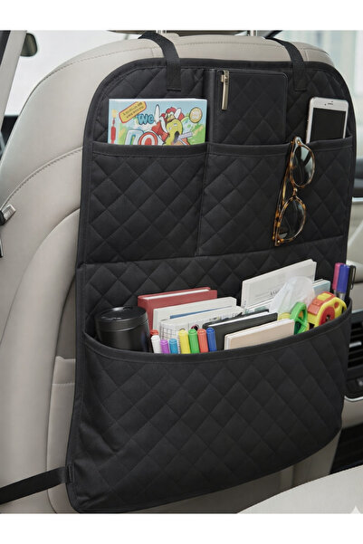 BEYLİNİ 4 Pockets Car Seat Back Organizer Dust Water-Resistant Auto Seat Orga...