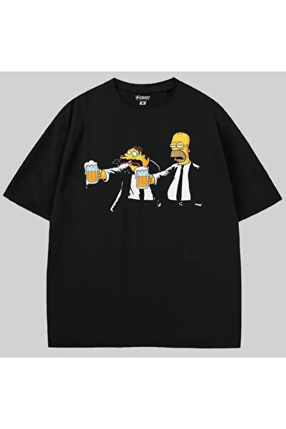 Crazy Μπλουζάκι The Simpsons Pulp Fiction oversized