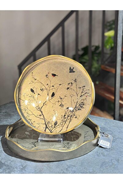 şirineşyalarım Lyra 2-Piece Glass Tray Set