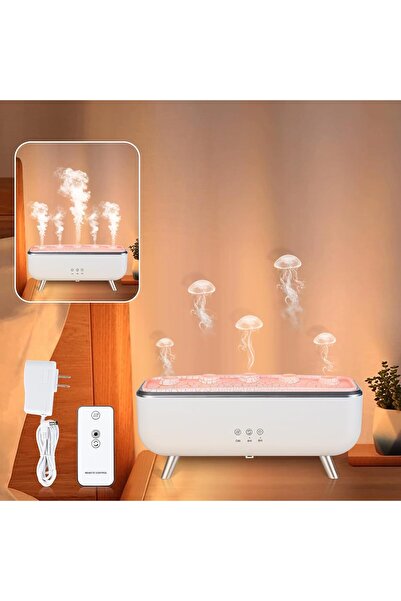 TARÇIN Denizanası Ve Volkan Efektli Hava Nemlendirici Aroma Difüzör 300ml Ses...