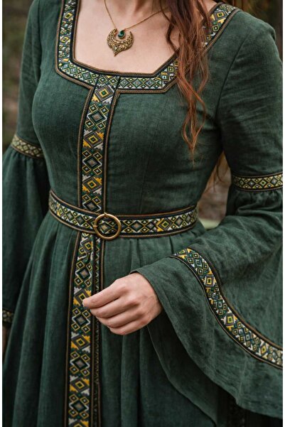 ULUPAMİR شريط زخرفي قابل للخياطة على الفستان ذو النمط العرقي 1 متر