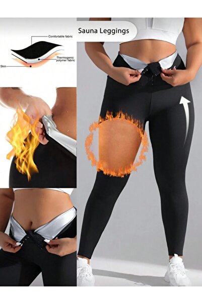 FİT WOMEN Συσφιγκτικό θερμικό κολάν υψηλής μέσης 3 σταδίων με αγκράφες