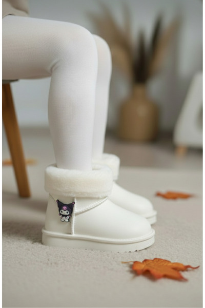 patik ayakkabı Girl's Snow Boots with Fur Inside, Waterproof, Very Light