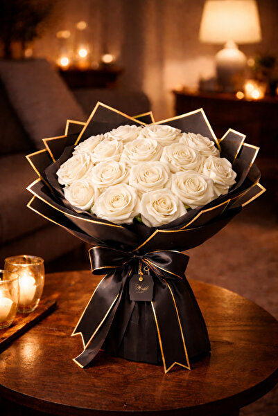 G Lady Kurdela Kurdele Gül Buketi 16'lı Solmayan Buket Özel Tasarım-Aşkınız G...