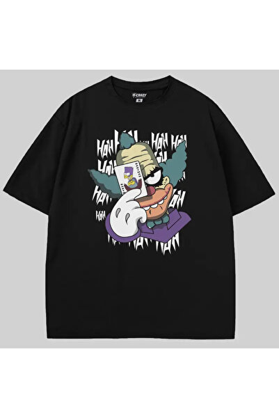 Crazy Tricou The Simpsons Krusty Joker supradimensionat
