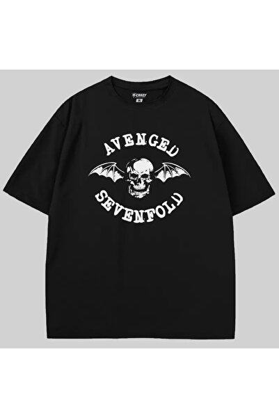 Crazy Μπλουζάκι με λογότυπο Avenged Sevenfold oversized