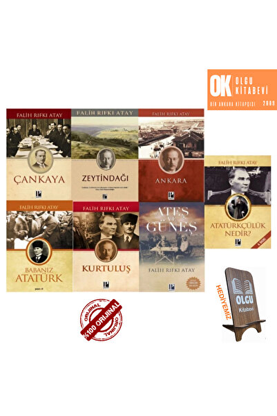 Pozitif Yayınları Falih Rıfkı Atay / 7 Kitap Set - Çankaya - Zeytindağı - Bab...