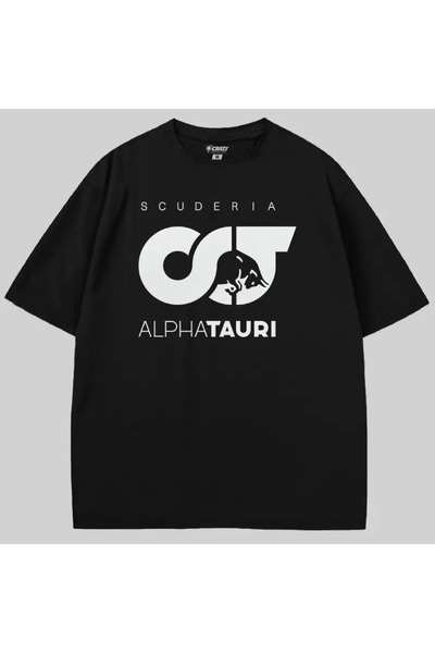 Crazy Tricou cu logo Scuderia Alpha Tauri supradimensionat