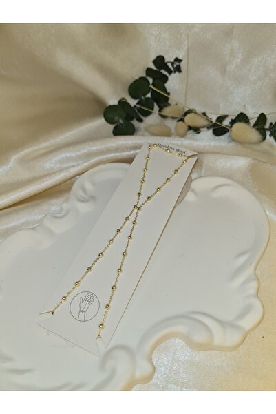 ZEYM COLLECTION Stainless Steel Color Ball Detailed Shahmeran – Adjustable Wo...