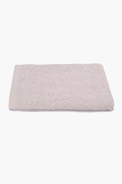 CARINA Floral patterned ribbed towel 100x50 cm