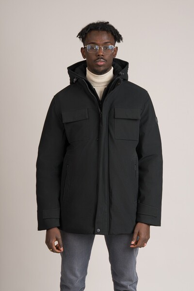 FBI Slimfit Detachable Hooded Waterproof Comfortable Thermal Coat