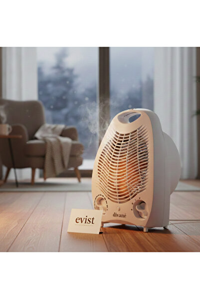 EVİST FANLI ISITICI SOBA ( 3 KADEMELİ -2000W ) ( AYARLANABİLİR TERMOSTAT & OTO SICAKLIK AŞIRI ISIYA KORUMA