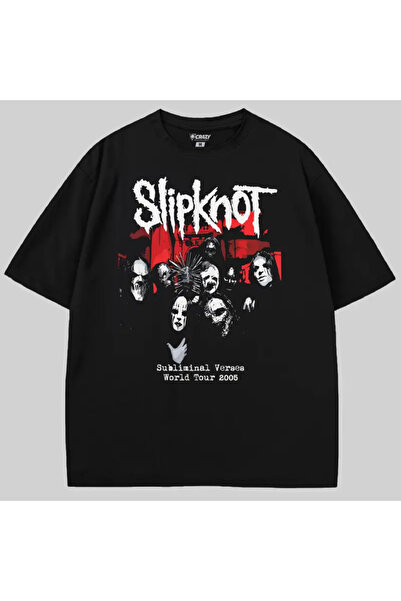Crazy Μπλουζάκι Slipknot Subliminal Verses World Tour 2005 oversized