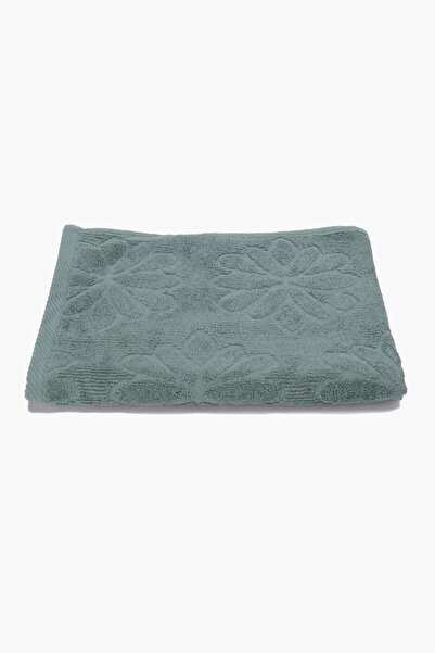 CARINA Floral patterned ribbed towel 140*70 cm
