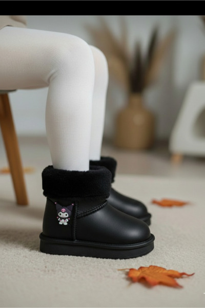 patik ayakkabı Girl's Snow Boots with Fur Inside, Waterproof, Very Light