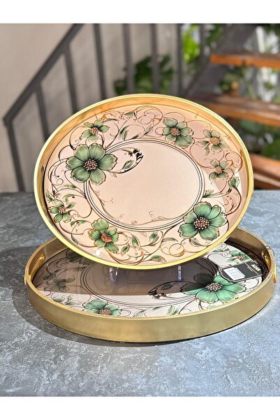 şirineşyalarım Orie 2-Piece Glass Tray Set