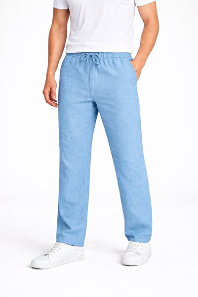 canmana kids&baby Muslin Fabric Flowy Men's Pants Medium Size