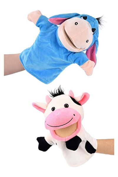 OFİSİNN El Kuklası Hayvan Figürlü İnek-Eşek