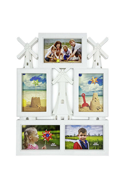 Rhainer Windmill Collage Photo Frame for 5 Pictures