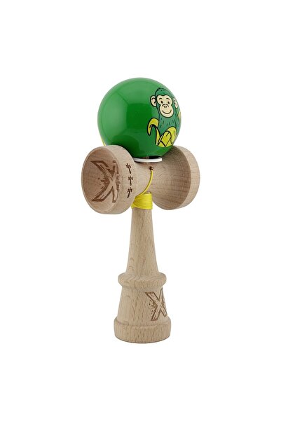 Kendama X Original, Professional, Flippy, Green Monkey, Super Sticky with Big...