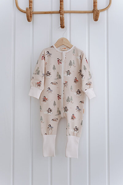 Lollie Baby&Kids Baby Sleeping Bag 1.0 Tog, Modal & Cotton - Penguins