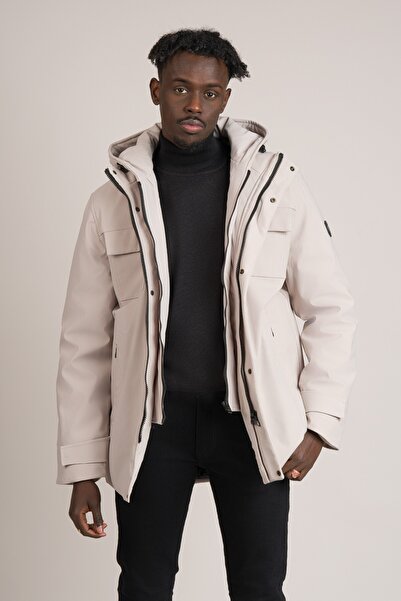 FBI Slimfit Detachable Hooded Waterproof Comfortable Thermal Coat