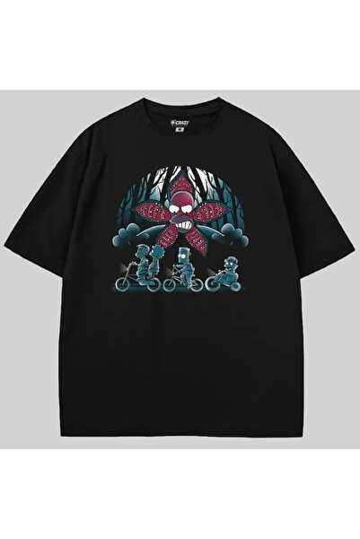 Crazy Μπλουζάκι The Simpsons Stranger Demogorghomer oversized