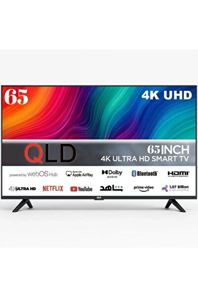 qldt شاشة QLED سمارت 4K ويب (WebOS) - 65 بوصة وأيضا متوفرة بأحجام 60، 70، 85 ...